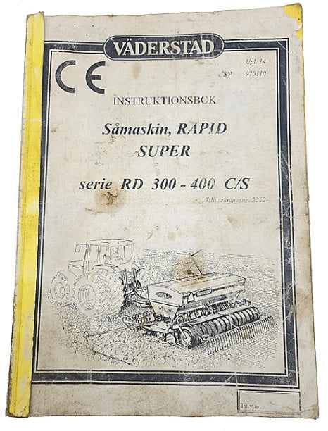 BEG Instruktionsbok Väderstad Såmaskin