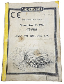 BEG Instruktionsbok Väderstad Såmaskin