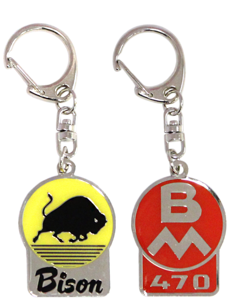 Emaljerad nyckelring BM 470 Bison