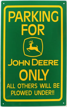 Skylt parking for JD only