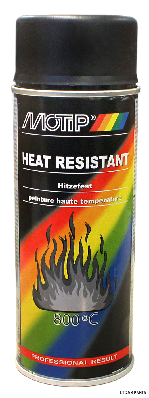 Värmebeständig Sprayfärg Silver/Svart 400ml. REF: 310604032
