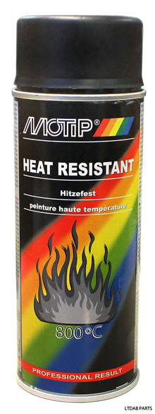 Värmebeständig Sprayfärg Silver/Svart 400ml. REF: 310604032