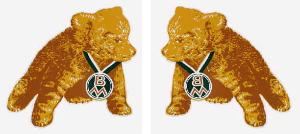 Dekaler Teddy hö+vä par