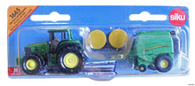 John Deere med balpress