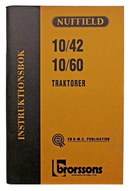Instruktionsbok Nuffield 10/42 och 10/60