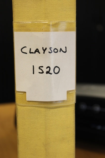 BEG. Reservdelsbok Clayson 1520